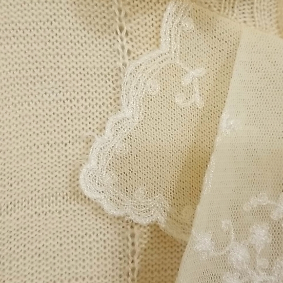 Rare Vintage Toppers sweater size S-cream - Picture 10 of 11